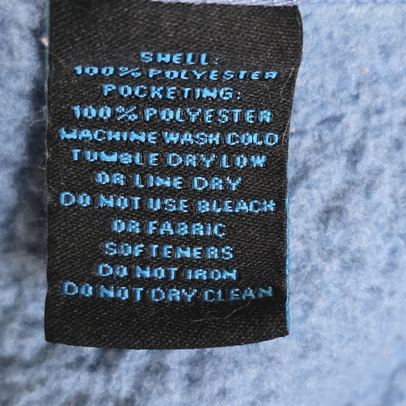 Women's Eastern Mountain Sports Light Blue Fleece Vest EUC Large - Picture 7 of 9